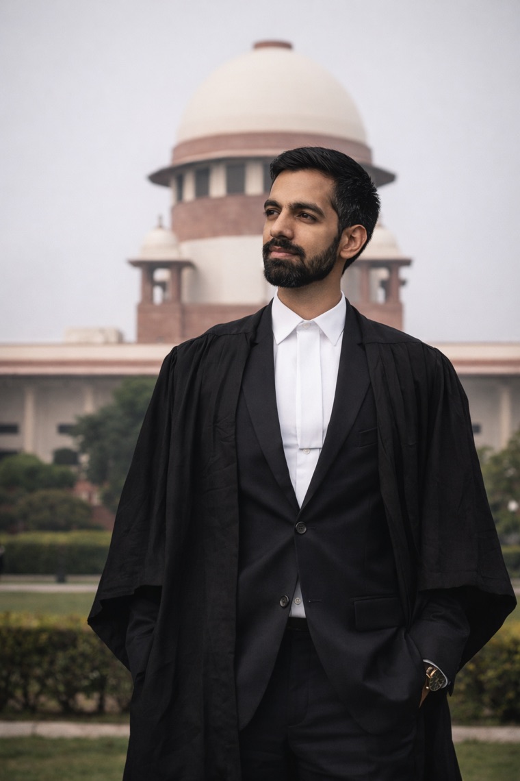 Vikram Singh Kushwaha - Supreme Court Advocate in robes