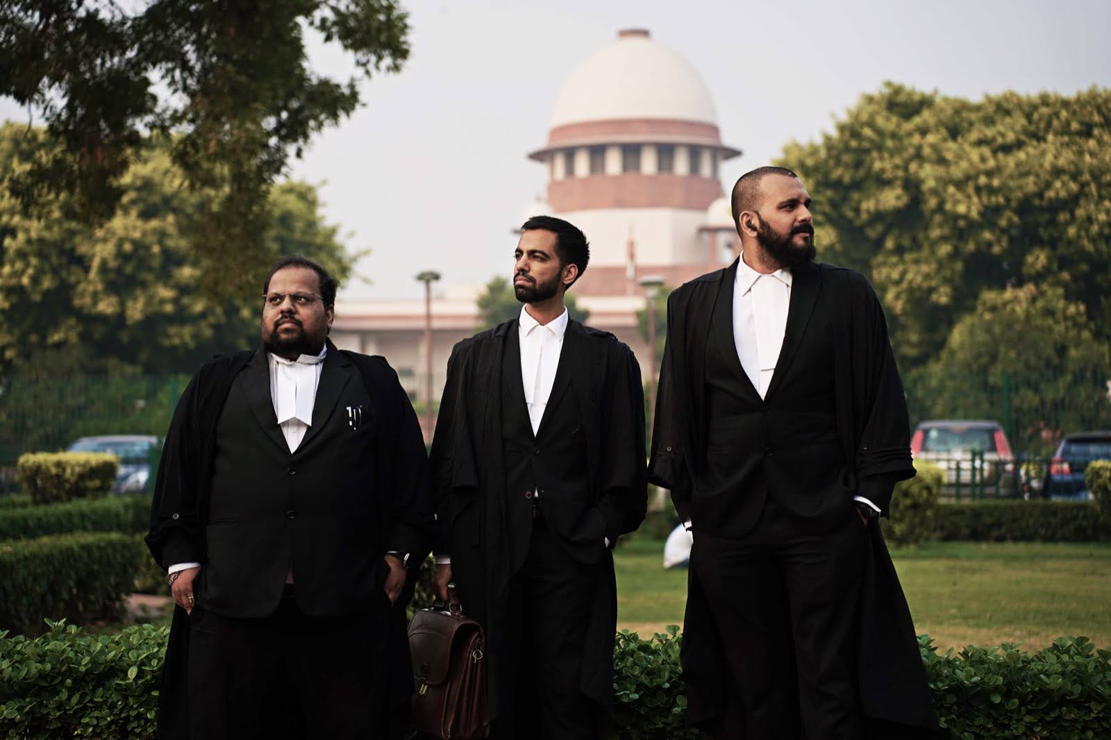 Vikram Singh Kushwaha and colleagues at the Supreme Court of India